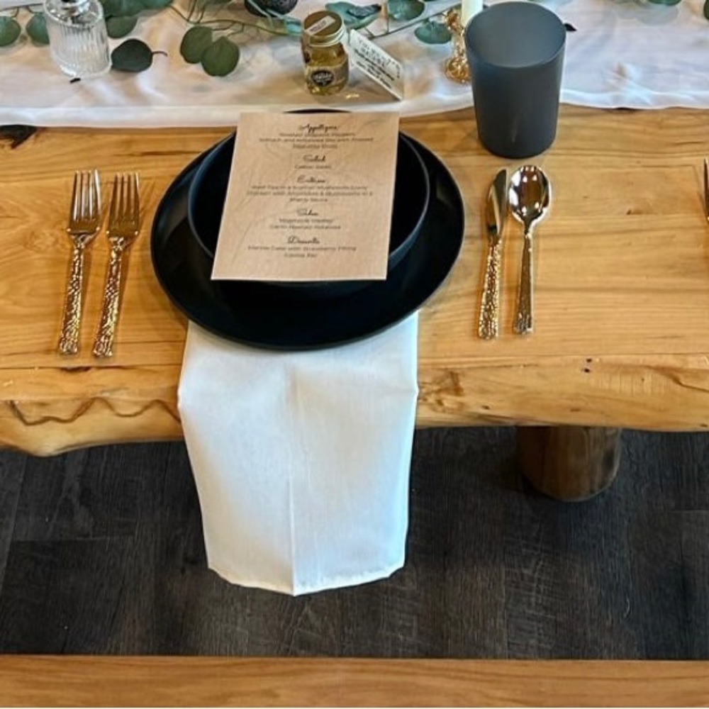 Ivory Cloth Napkins 17”x17” - set of 4